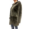 WOMENS DOUBLE-SIDED MOUTON N-1100 KHAKI