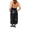CANTARA WOMENS LEATHER ZIP CULLOTE BLACK
