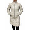AW23-63-BABY BIRTH WOMENS LEATHER PUFFER LONG ICE WHITE