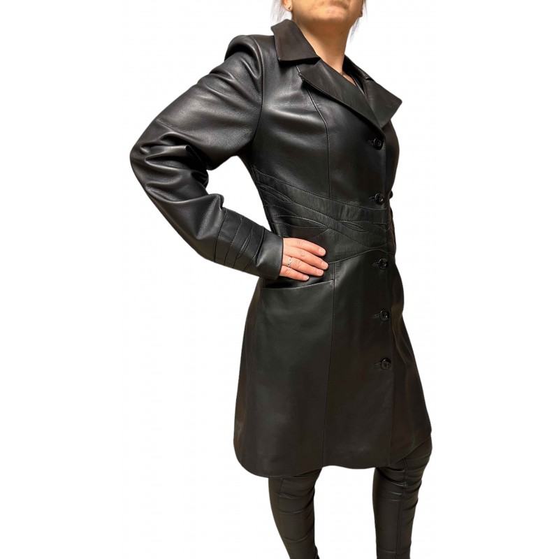 KHLOE ΓΥΝΑΙΚΕΙΑ ΔΕΡΜΑΤΙΝΗ ΖΑΚΕΤΑ ΜΑΥΡΗ