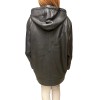 WOMENS LEATHER JACKET N-1485 BLACK