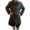 MARKOS LEATHER 202 WOMENS BLACK LEATHER COAT