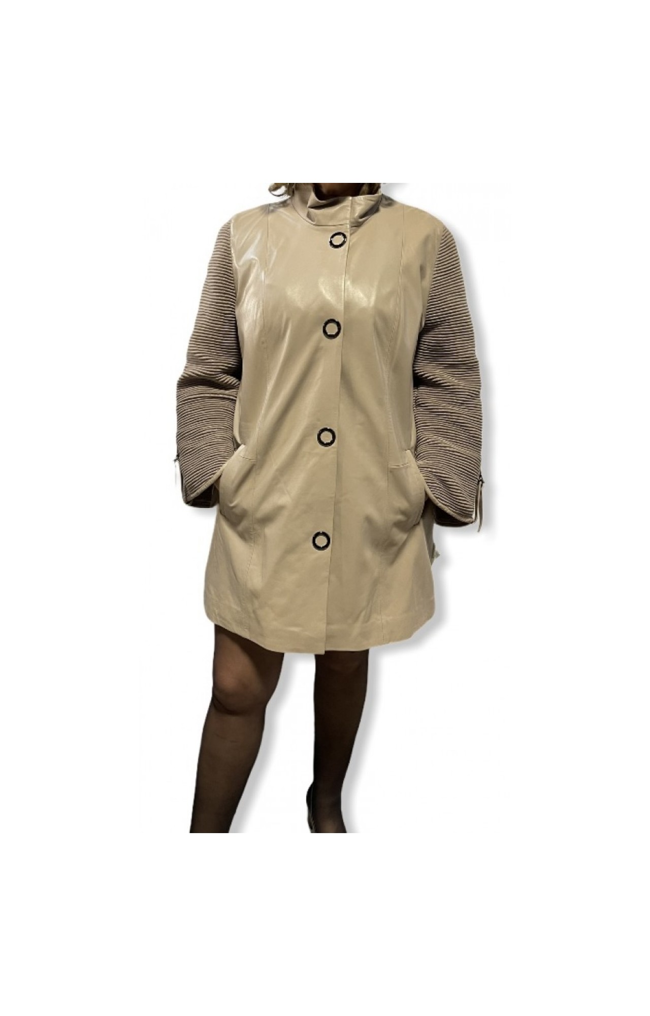 MARKOS LEATHER 206 WOMENS LEATHER JACKET BEIGE