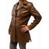 54063A WOMENS CLASSIC LEATHER JACKET BROWN