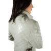 9915 WOMEN'S BEIGE SPRING LEATHER JACKET