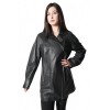 B-07-1206 WOMENS BLACK LEATHER LONG PERFECTO JACKET 