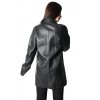 B-07-1206 WOMENS BLACK LEATHER LONG PERFECTO JACKET 
