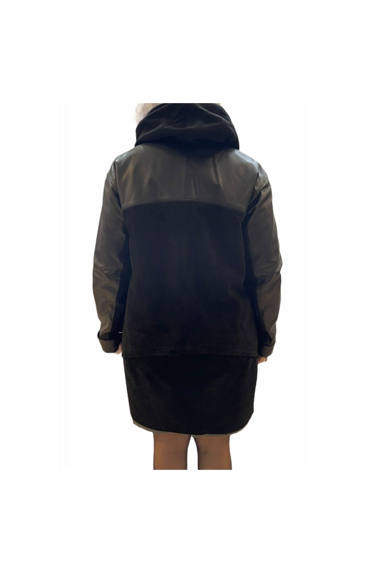 B-1056 WOMENS LEATHER JACKET BLACK