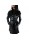 B-1190B-LONG BLACK WOMENS LEATHER SEMI-COAT