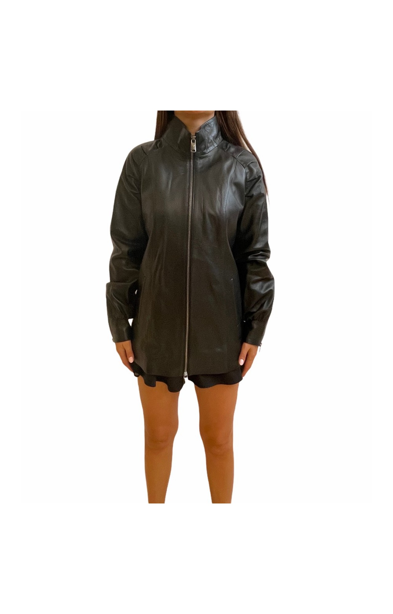 MARKOS LEATHER F-2376 WOMEN'S LEATHER JACKET BLACK
