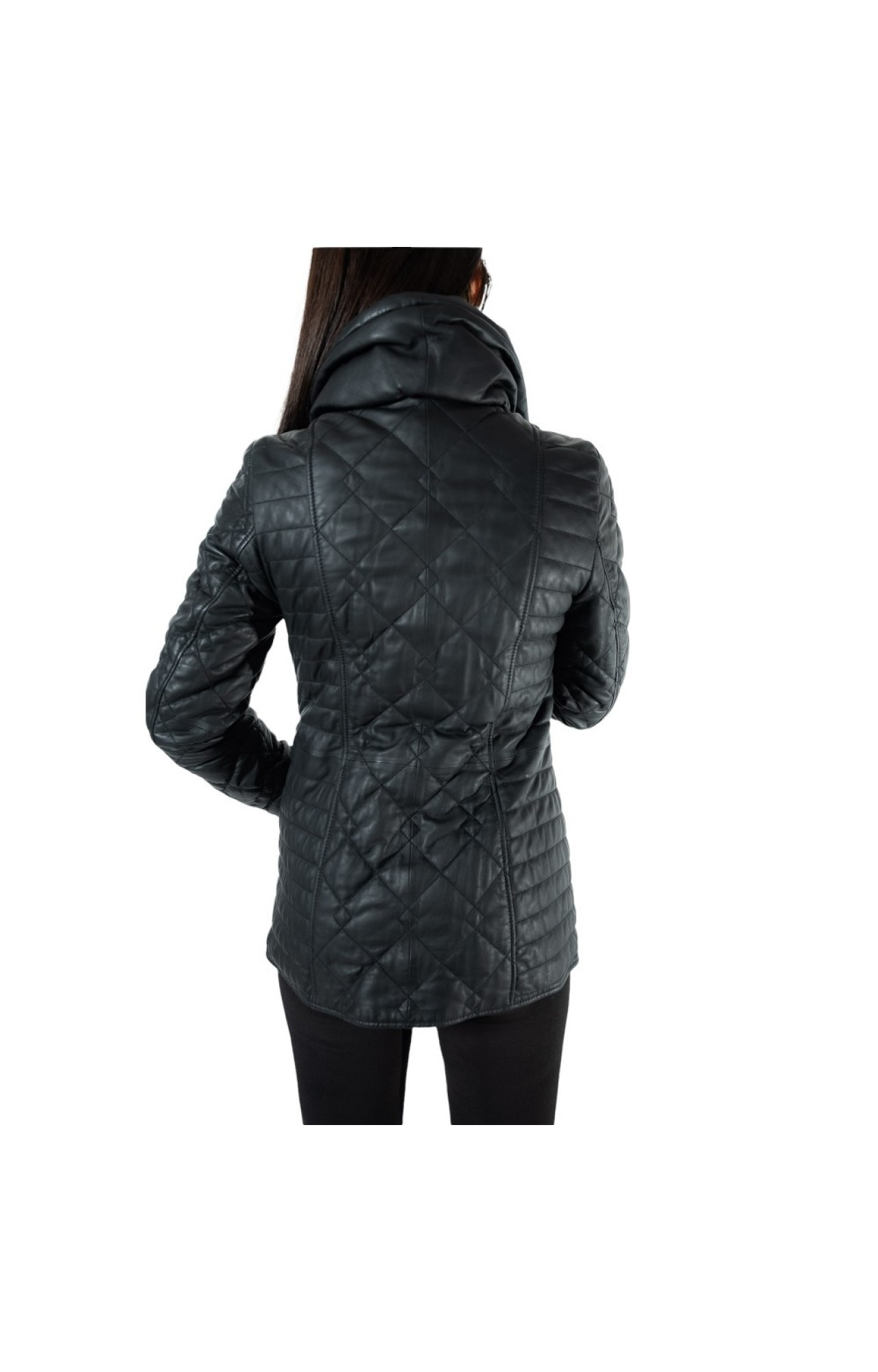 R-8289-BLACK WOMENS LEATHER JACKET