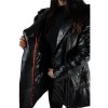 V-13103 WOMENS LEATHER JACKET SLIM FIT WITH NATURAL FUR BLACK