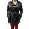 ZH-08211 WOMENS BLACK LEATHER JACKET